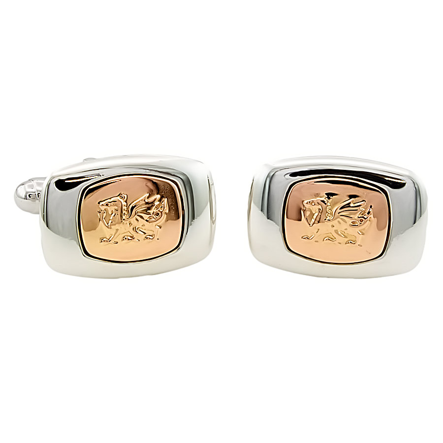 Silver & 9ct gold Clogau Cufflinks